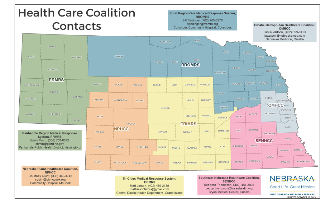 Nebraska Health Care Coalition Contacts